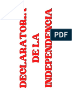 Declaratoria de La Independencia PDF