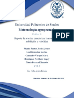 Reporte de Practica Caracterizar La Morfología, Imbibición y Viabilidad - PDF