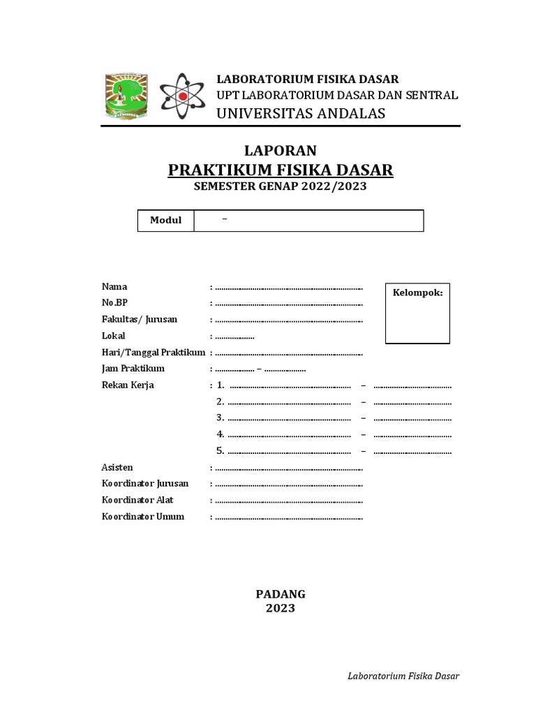 Cover TP La 1 Modul | PDF