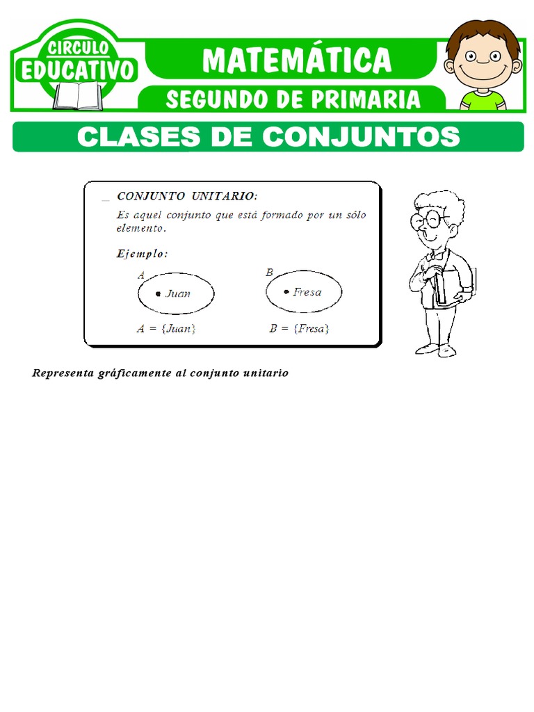 Clases de Conjuntos para Segundo de Primaria | PDF