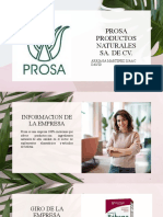 Prosa Productos Naturales Sa