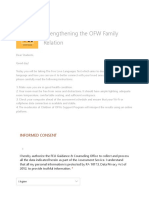 Strengthening The OFW Family Relation PDF