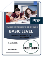 Libro de Trabajo - Basic Level - Ingles Intensivo Elite - Ehp - 2022