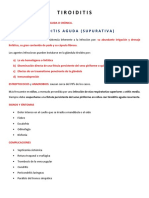 Tipos de tiroiditis: aguda, subaguda o crónica