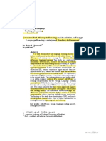 (2010) Learners - Self-Efficacy in Reading and Its Relation To Foreign Language Reading Anxiety and Reading Achievement