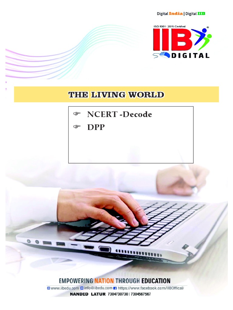 The Living World Revision Notes PDF Organisms Taxonomy (Biology)