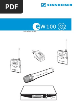 Wireless Receiver Sennheiser Ew100g2 Product Sheet Electrical Connector Battery Charger