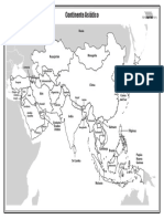 Mapa Del Continente Asiatico Con Nombres para Imprimir