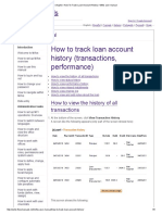 How To Track Loan Account History (Transactions, Performance)