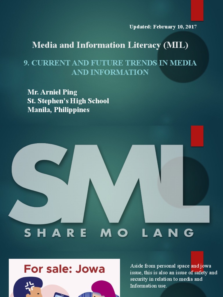 Media and Information Literacy (MIL) - Current and Future Trends in ...
