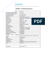 YHW-3401RZ×4 Technical Parameters PDF