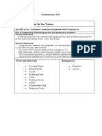 BFF PTS 10-Specific Instruction For The Candidate