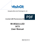 MI-BG (U) - LED IX73 User Manual: Inverted LED Fluorescence Attachment