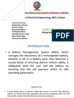 IOT Based Battery Monitoring System of Electric Vehicles: Department of Electrical Engineering, ABIT, Cuttack