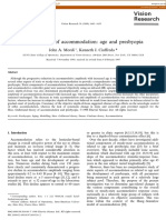 Static Aspects of Accommodation Age and Presbyopia
