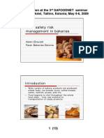 Food Safety Risk Management in Bakeries