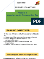 Introduction To Consumption Tax PDF