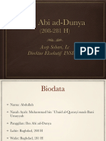 4. Profil & Metode Zuhud Ibn Abi al-Dunya (281 H) oleh Asep Sobari, Lc