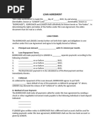 Agreement-Loan Collateral | PDF | Loans | Interest