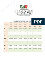 Jadual Warden Bulan 3 4