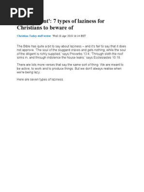 A Lazy Christian.docx
