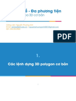 Chuyên đề - Đa phương tiện: Thiết kế đồ họa 3D cơ bản