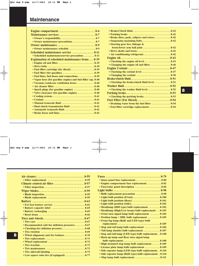 Comprehensive Vehicle Maintenance Manual PDF Vehicle Technology
