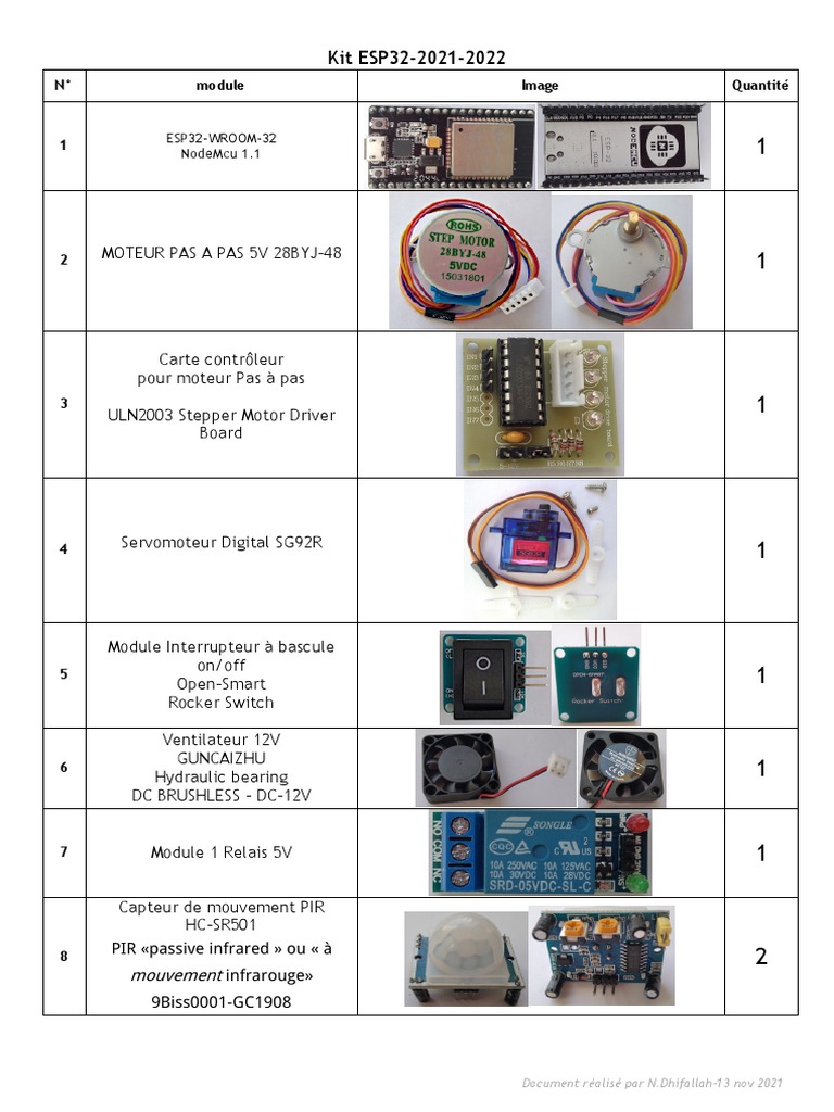 Kit ESP32 PDF | PDF | Électrotechnique | Électronique