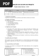 Declaração do Escopo