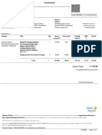 Tax Invoice for Shaker Bottle Purchase