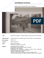 Basel Mission Archives: "Dajaksches Langhaus I. Tumbang Tangoi, Das Letzte Dorf Am Obern Kahajan. "