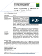 017 Jurnal Analysis of Personal Competency of Educators in