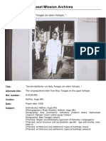 Basel Mission Archives: "Gemeindeältester Von Batu Tanggoi Am Obern Kahajan. "