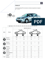 Давление в шинах Opel Astra G