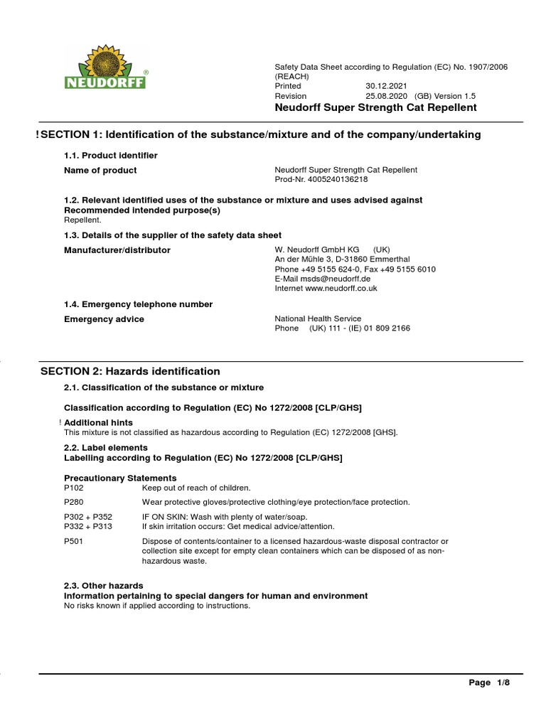 super-strength-cat-repellent-sds-2021-12-en-pdf-waste-materials