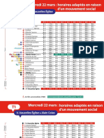 Horaires adaptés ligne T1