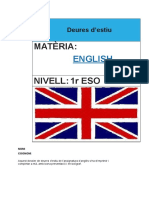 Dossier D'estiu Anglès 1r ESO