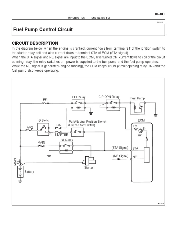 Diagnostics5sfe Fuel Pump Control Circuit PDF