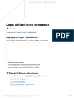 Legal Office Hours Resources 
