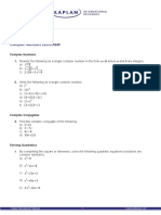 Complex Numbers - Worksheet