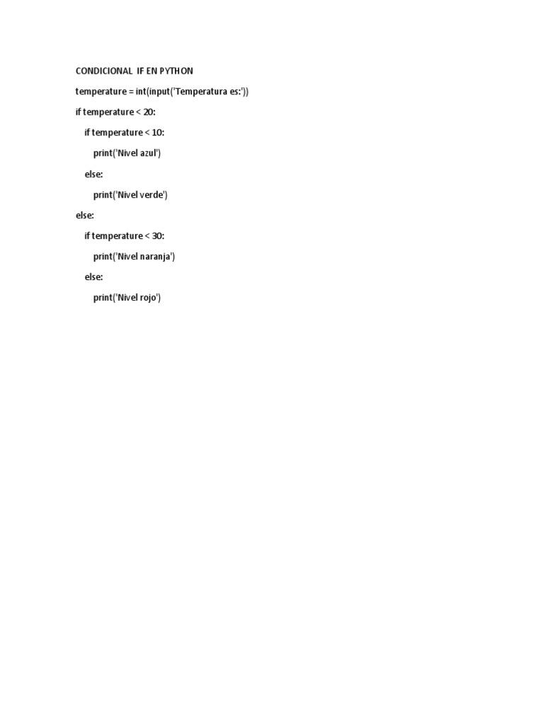 Condicional If En Python