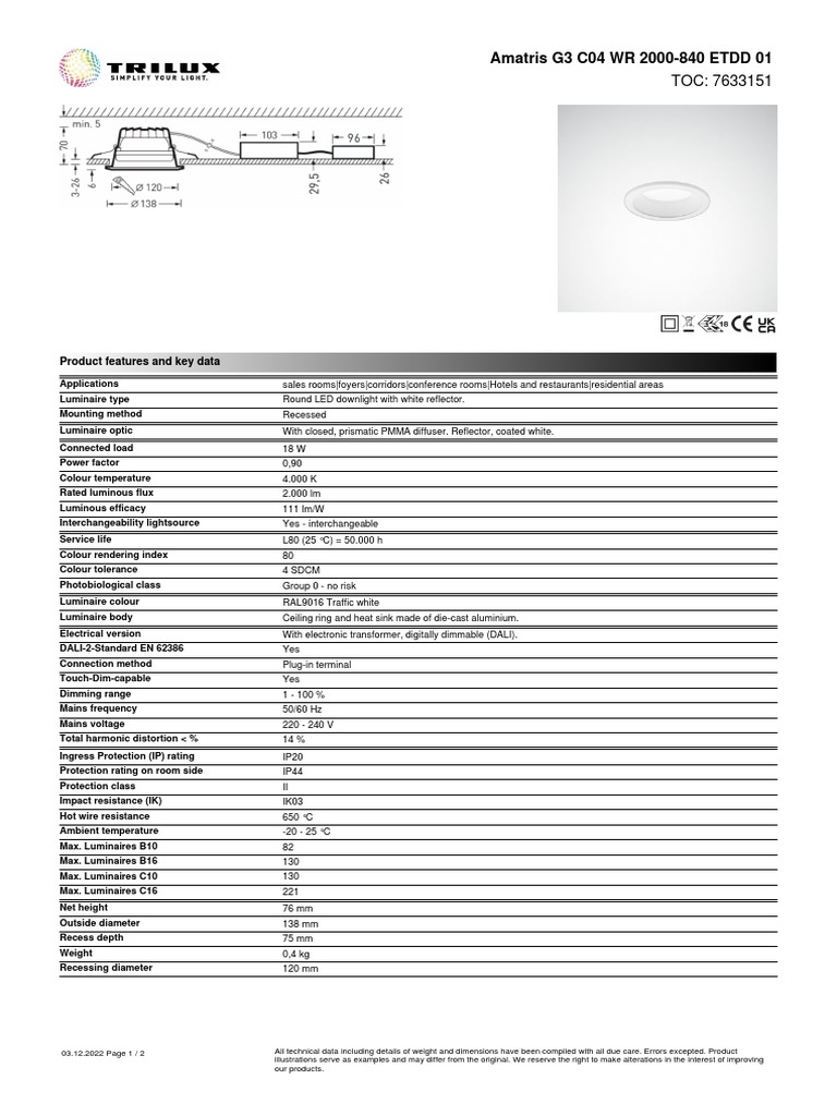 Amatris G3 C04 WR 2000-840 ETDD 01 TOC 7633151 10229225 en | PDF ...
