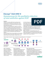 Elecsys® Anti-HAV II Immunoassay For The Qualitative Detection of Total Antibodies Against HAV