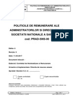 Politici de Remunerare Ale Administratorilor Si Directorilor 2017