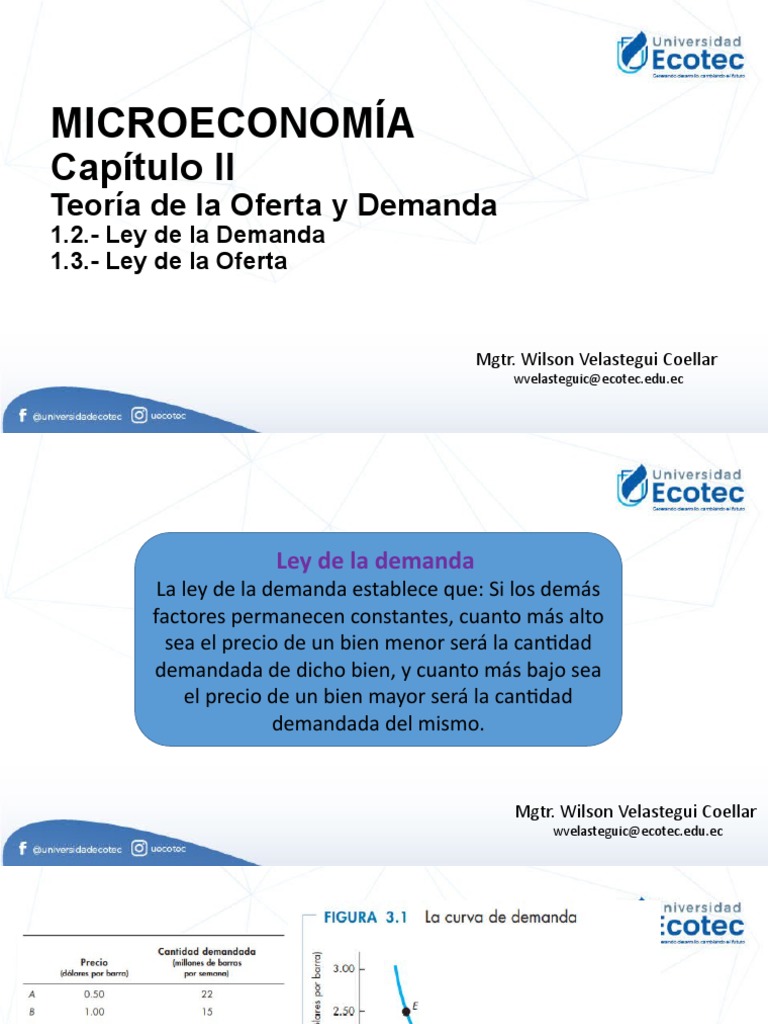 Leyes de Oferta y Demanda en Microeconomía | PDF | Oferta (economía ...