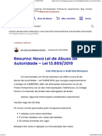 Resumo - Nova Lei de Abuso de Autoridade - Lei 13.869 - 2019 PDF