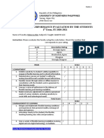 Form Faculty Performance Evaluation by The Students First Term 2020 2021 1