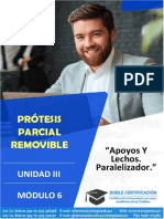 Prótesis parcial removible: Apoyos y paralelizador
