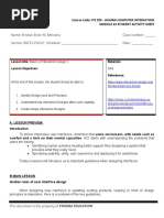 ITE 291-Human Computer Interaction SAS#3