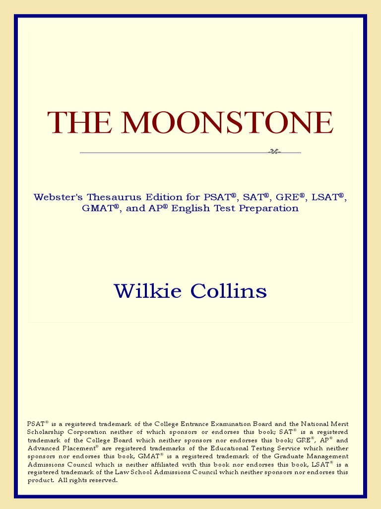 ster's Thesaurus Edition The Moonstone PDF Looting Graduate